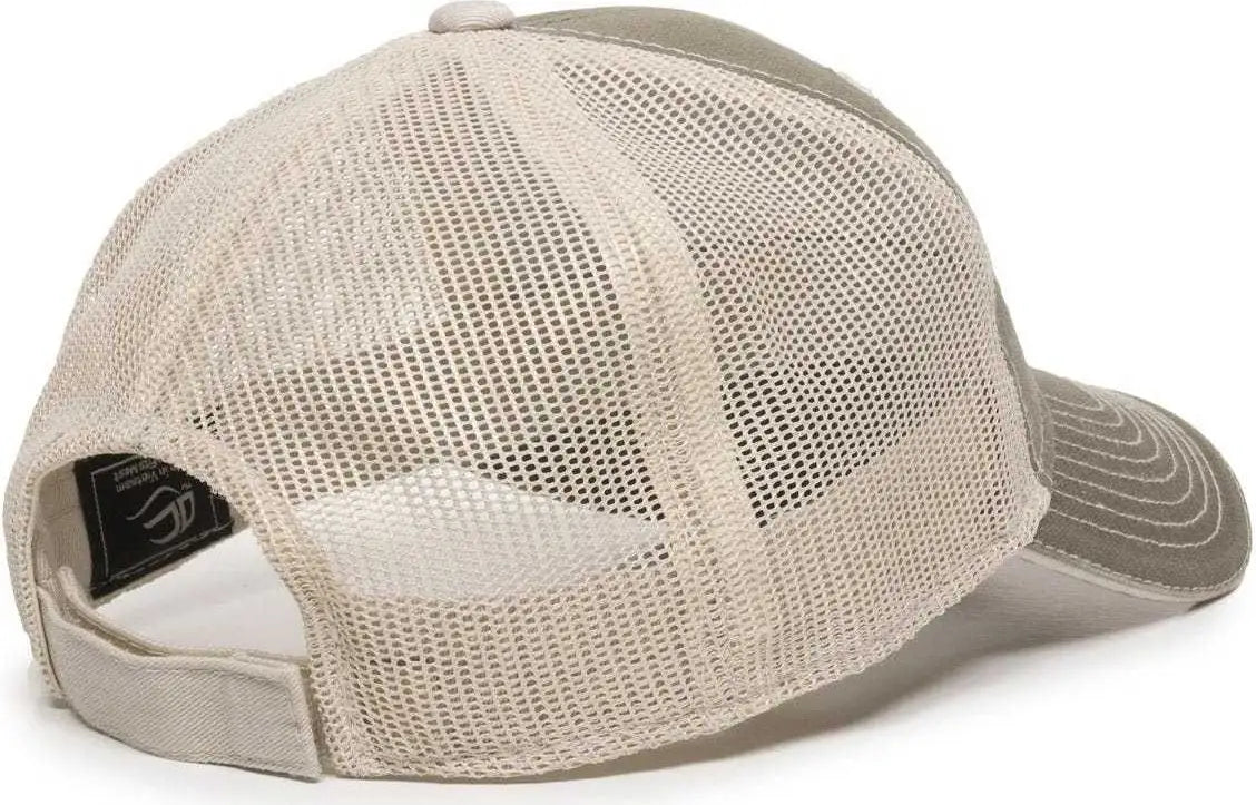 Oc Sports Gwt-101m Adjustable Mesh Back Cap - Olive Putty