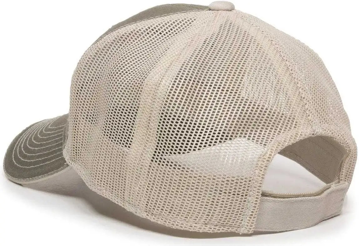 Oc Sports Gwt-101m Adjustable Mesh Back Cap - Olive Putty