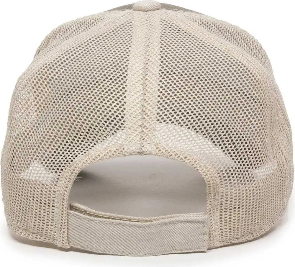 Oc Sports Gwt-101m Adjustable Mesh Back Cap - Olive Putty