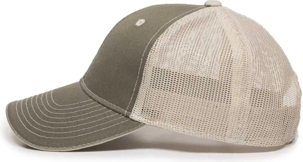 Oc Sports Gwt-101m Adjustable Mesh Back Cap - Olive Putty