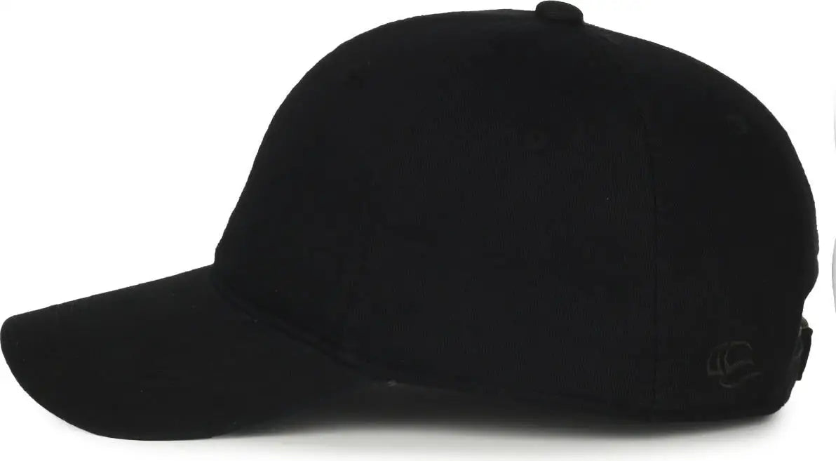 Oc Sports Gwt-111 Adjustable Strap Garment Wash Cotton Cap - Black