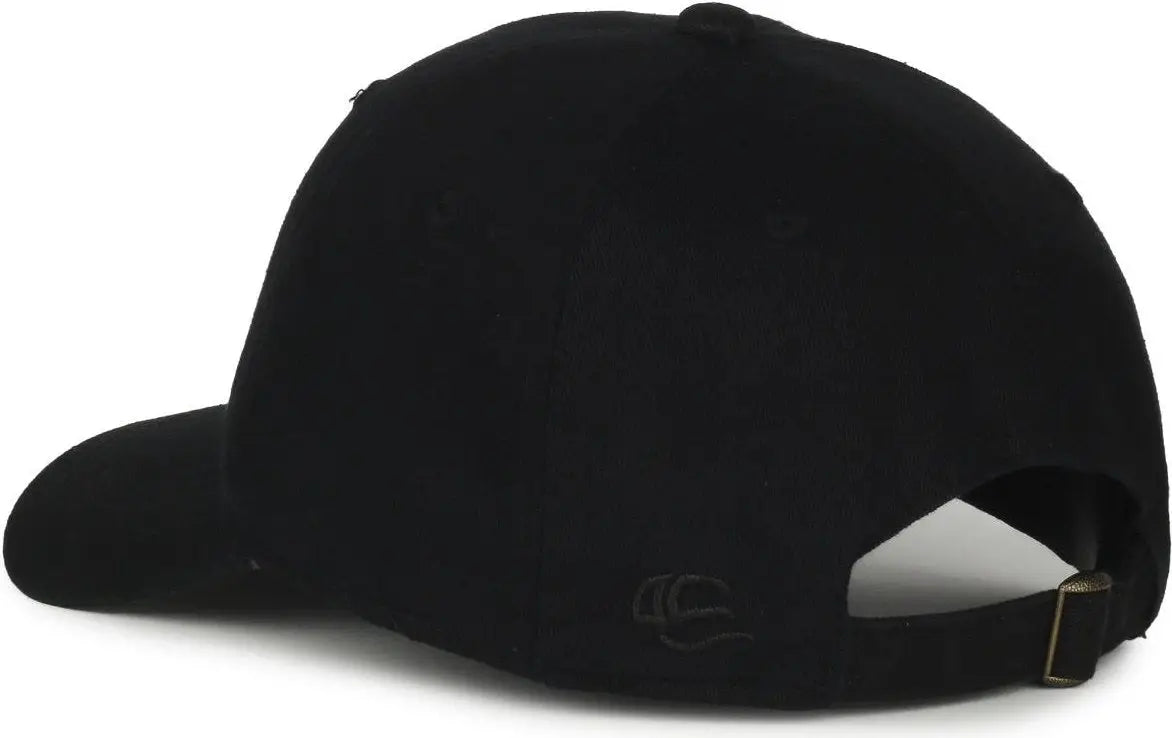 Oc Sports Gwt-111 Adjustable Strap Garment Wash Cotton Cap - Black