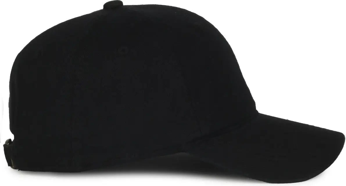 Oc Sports Gwt-111 Adjustable Strap Garment Wash Cotton Cap - Black