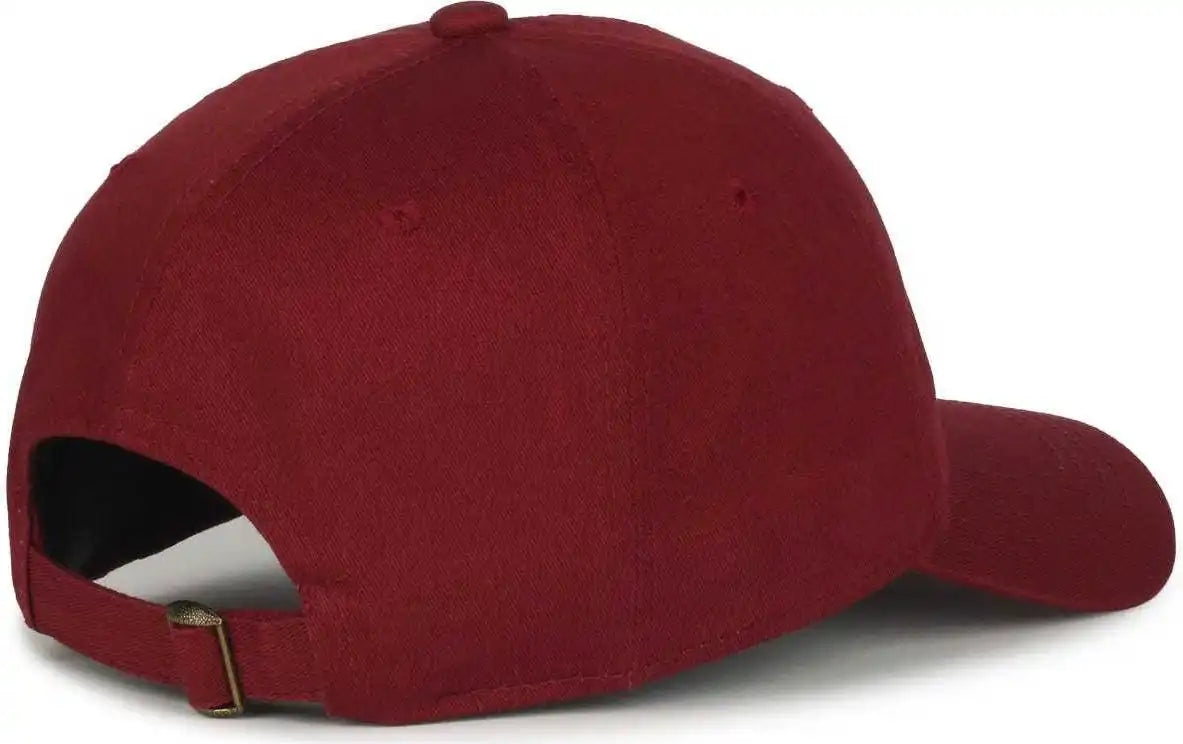Oc Sports Gwt-111 Adjustable Strap Garment Wash Cotton Cap - Burgundy - Maroon / 6 7/8’’ - 7 1/2’’