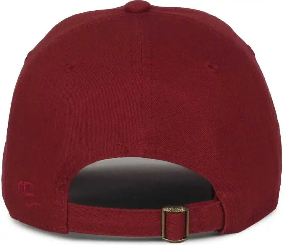 Oc Sports Gwt-111 Adjustable Strap Garment Wash Cotton Cap - Burgundy - Maroon / 6 7/8’’ - 7 1/2’’
