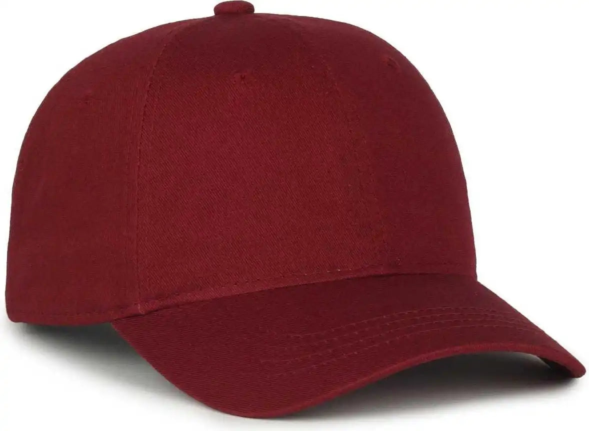Oc Sports Gwt-111 Adjustable Strap Garment Wash Cotton Cap - Burgundy - Maroon / 6 7/8’’ - 7 1/2’’