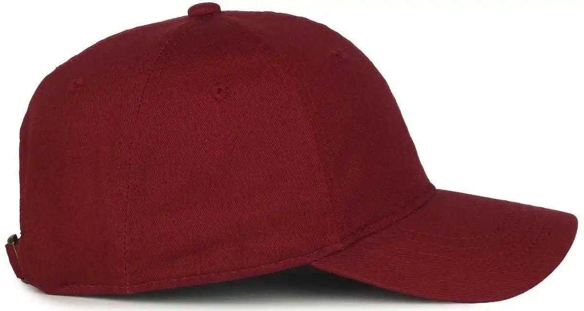 Oc Sports Gwt-111 Adjustable Strap Garment Wash Cotton Cap - Burgundy - Maroon / 6 7/8’’ - 7 1/2’’