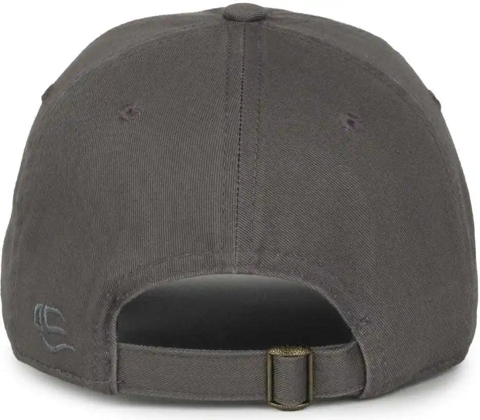 Oc Sports Gwt-111 Adjustable Strap Garment Wash Cotton Cap - Charcoal