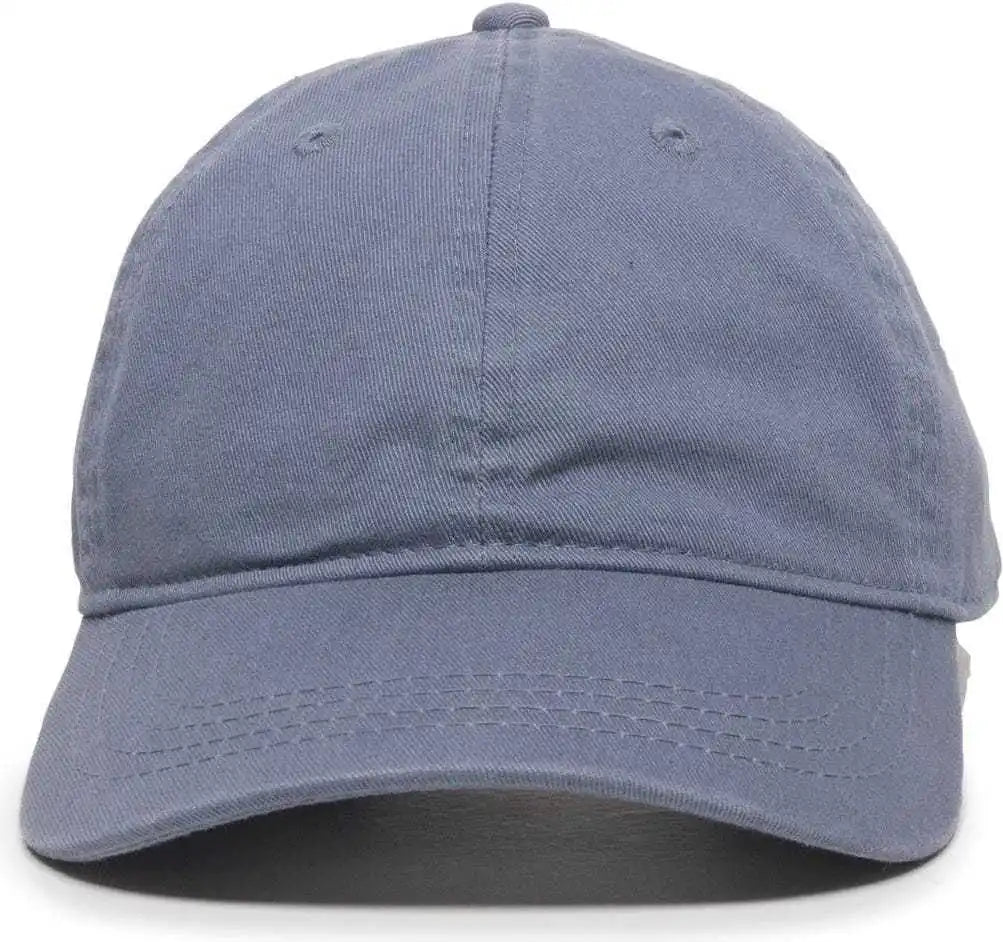 Oc Sports Gwt-111 Adjustable Strap Garment Wash Cotton Cap - Col Blue - Columbia / 6 7/8’’ - 7 1/2’’