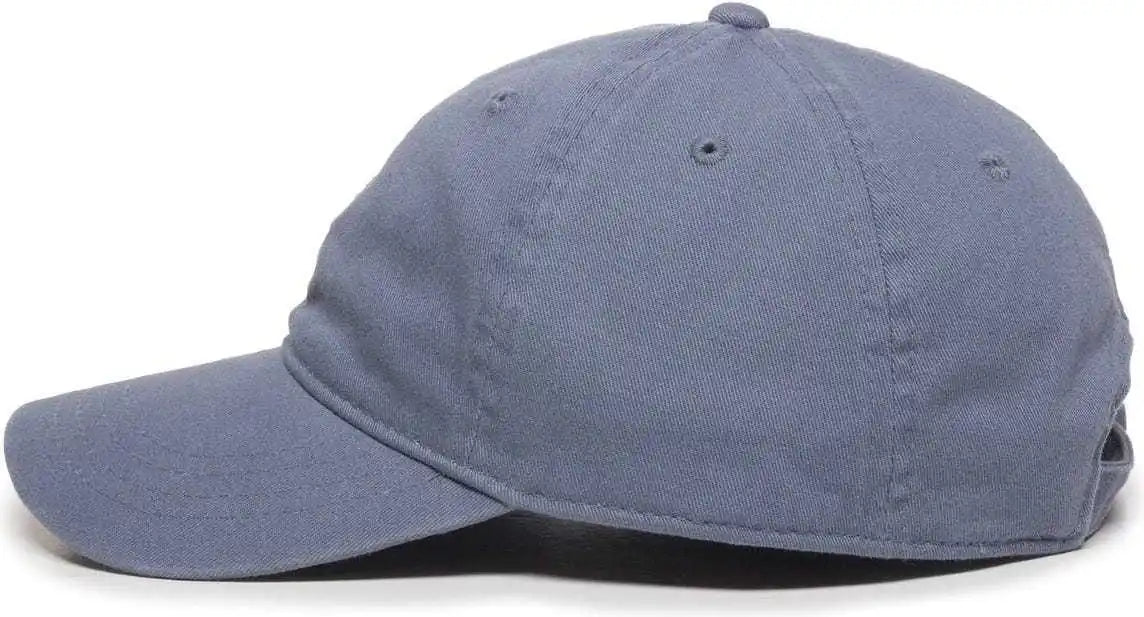 Oc Sports Gwt-111 Adjustable Strap Garment Wash Cotton Cap - Col Blue - Columbia / 6 7/8’’ - 7 1/2’’