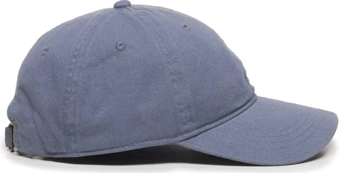 Oc Sports Gwt-111 Adjustable Strap Garment Wash Cotton Cap - Col Blue - Columbia / 6 7/8’’ - 7 1/2’’