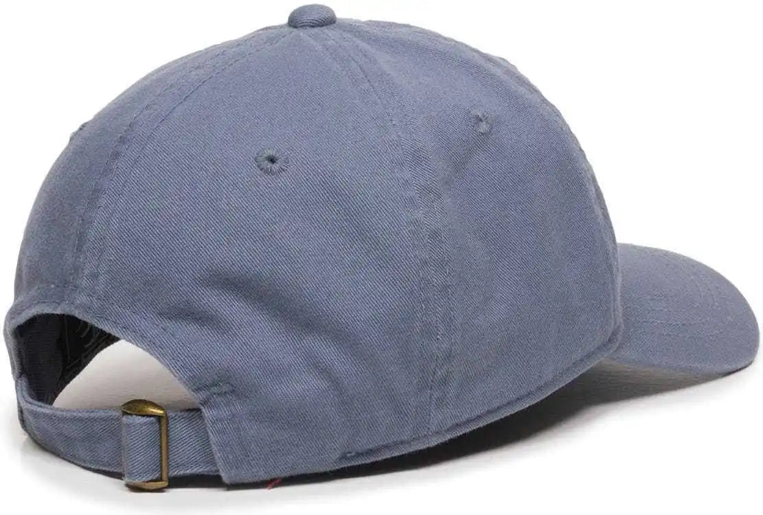 Oc Sports Gwt-111 Adjustable Strap Garment Wash Cotton Cap - Col Blue - Columbia / 6 7/8’’ - 7 1/2’’