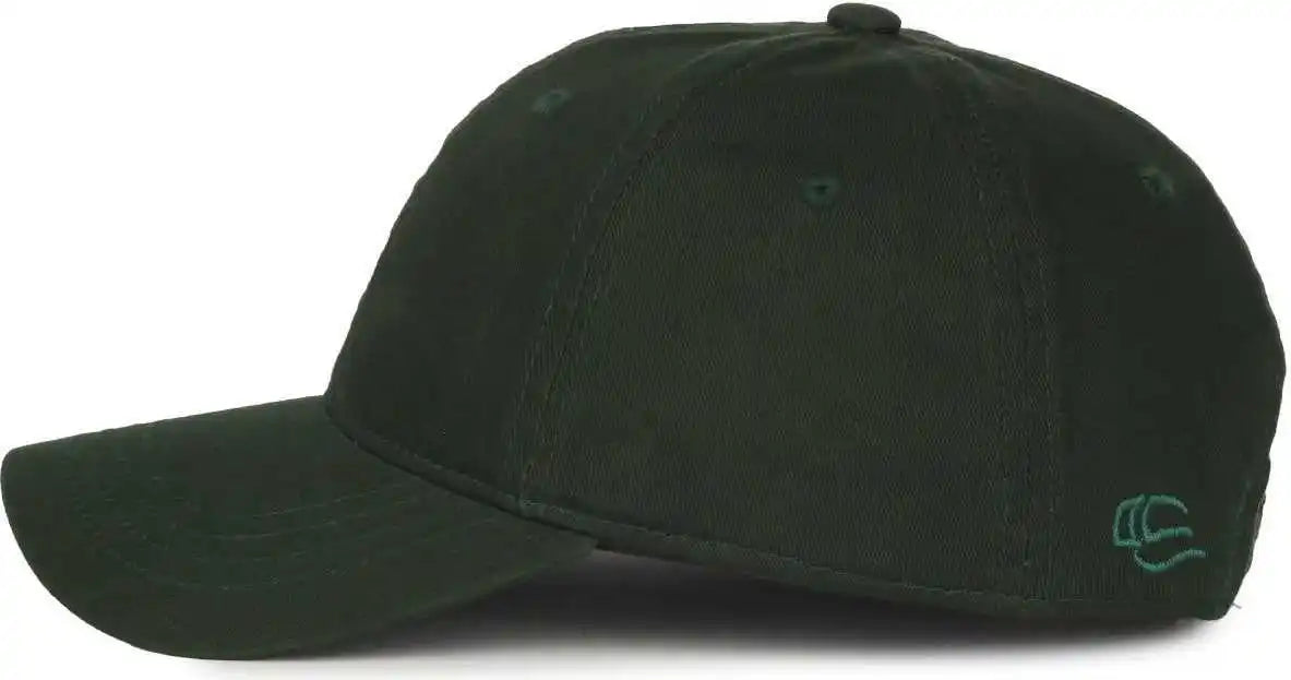 Oc Sports Gwt-111 Adjustable Strap Garment Wash Cotton Cap - Dk Green - Forest / 6 7/8’’ - 7 1/2’’