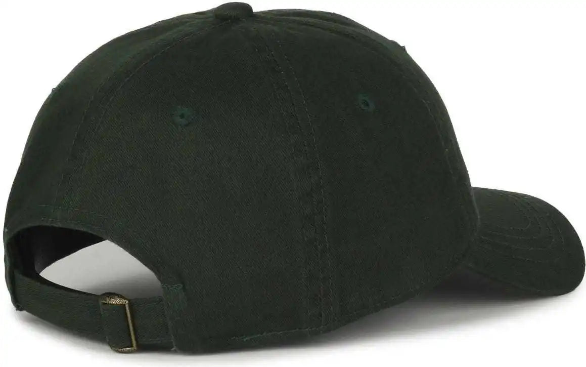 Oc Sports Gwt-111 Adjustable Strap Garment Wash Cotton Cap - Dk Green - Forest / 6 7/8’’ - 7 1/2’’