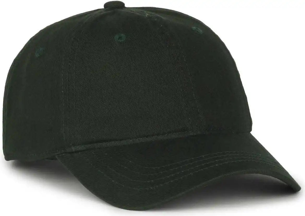 Oc Sports Gwt-111 Adjustable Strap Garment Wash Cotton Cap - Dk Green - Forest / 6 7/8’’ - 7 1/2’’