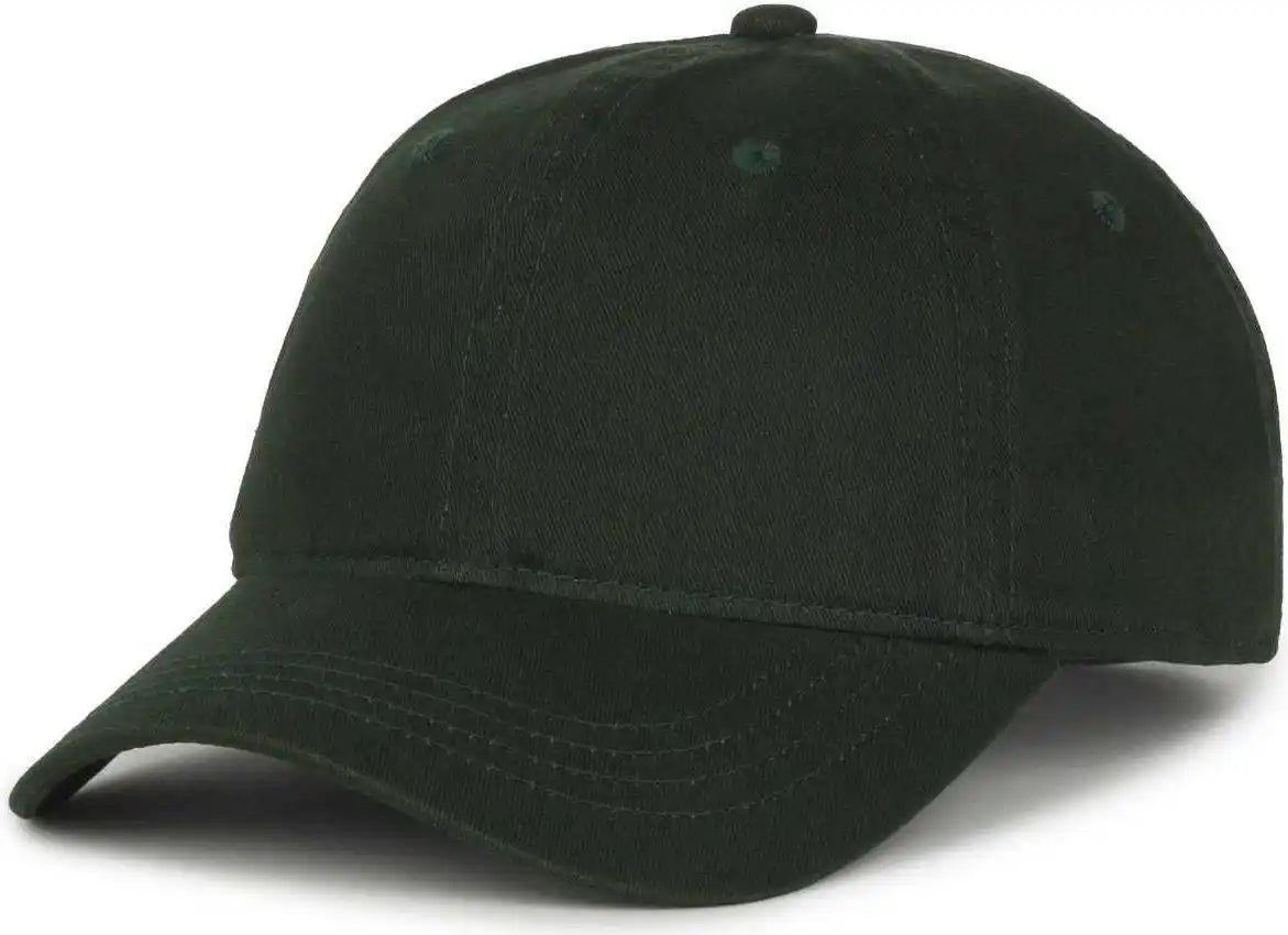 Oc Sports Gwt-111 Adjustable Strap Garment Wash Cotton Cap - Dk Green - Forest / 6 7/8’’ - 7 1/2’’