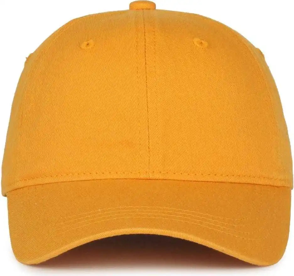 Oc Sports Gwt-111 Adjustable Strap Garment Wash Cotton Cap - Gold - 6 7/8’’ - 7 1/2’’