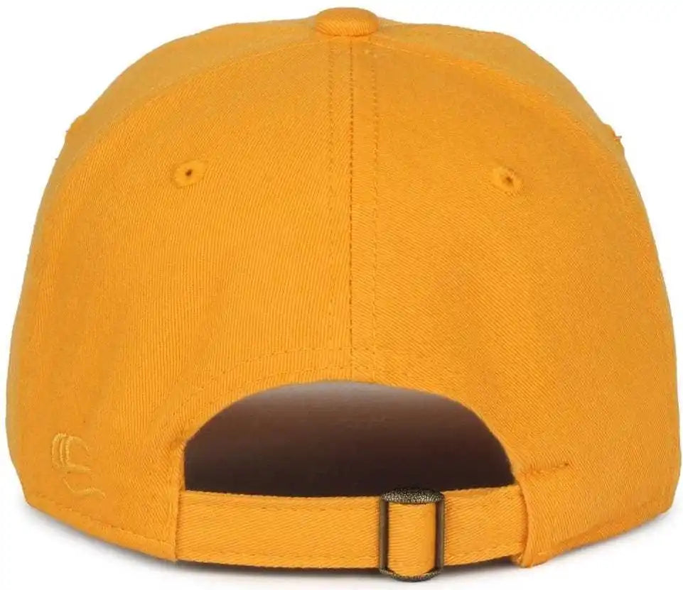 Oc Sports Gwt-111 Adjustable Strap Garment Wash Cotton Cap - Gold - 6 7/8’’ - 7 1/2’’