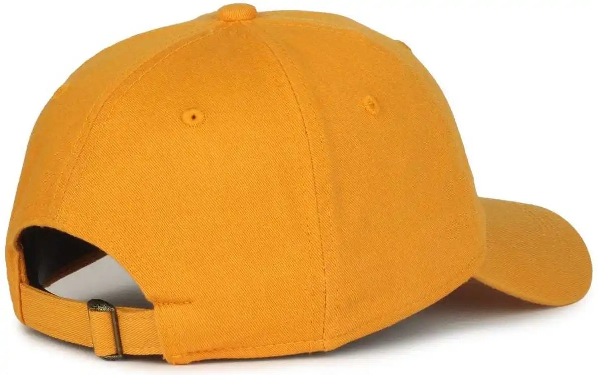Oc Sports Gwt-111 Adjustable Strap Garment Wash Cotton Cap - Gold - 6 7/8’’ - 7 1/2’’