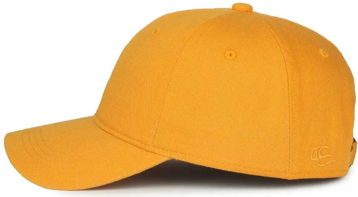 Oc Sports Gwt-111 Adjustable Strap Garment Wash Cotton Cap - Gold