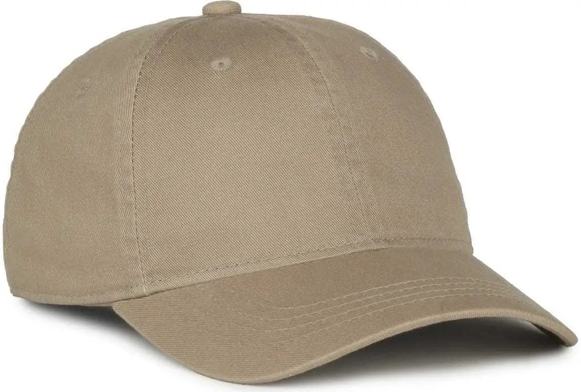 Oc Sports Gwt-111 Adjustable Strap Garment Wash Cotton Cap - Khaki - 6 3/8’’ - 7’’