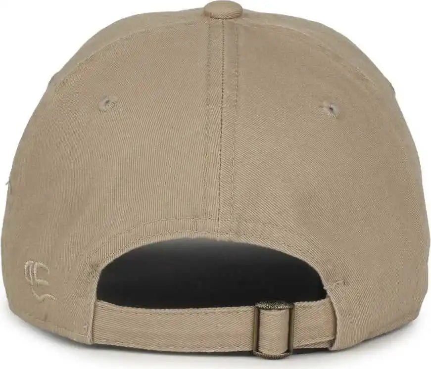 Oc Sports Gwt-111 Adjustable Strap Garment Wash Cotton Cap - Khaki True Navy - 6 7/8’’ - 7 1/2’’
