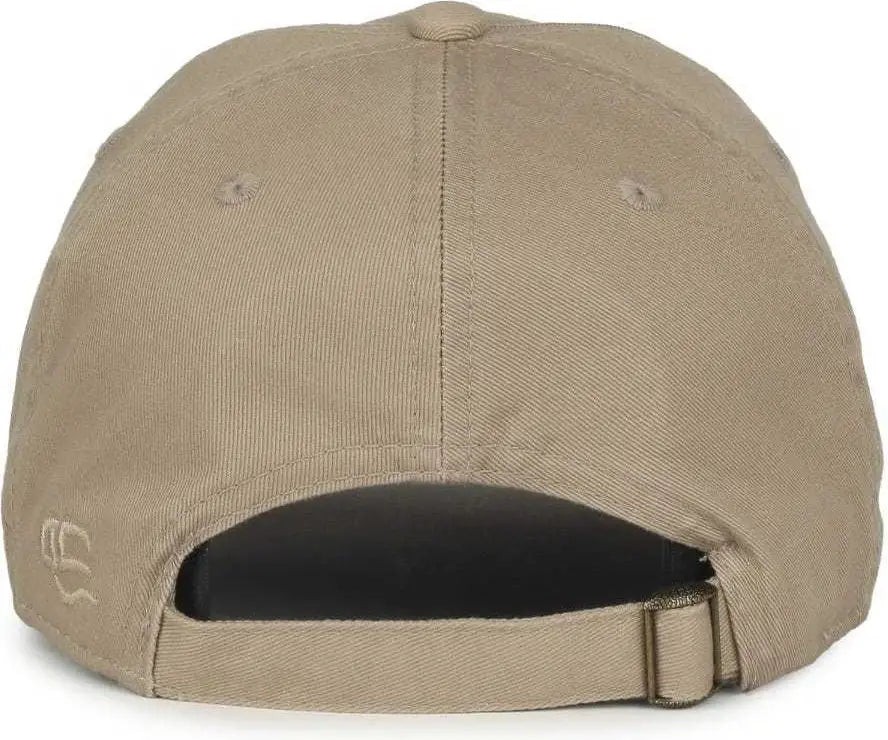 Oc Sports Gwt-111 Adjustable Strap Garment Wash Cotton Cap - Khaki