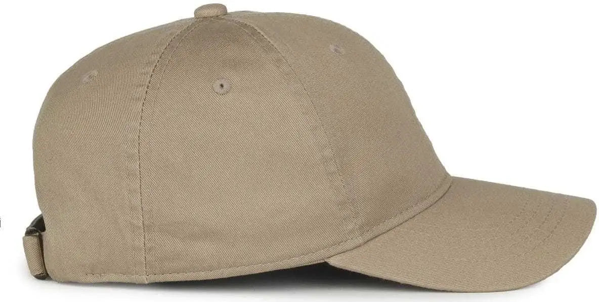 Oc Sports Gwt-111 Adjustable Strap Garment Wash Cotton Cap - Khaki