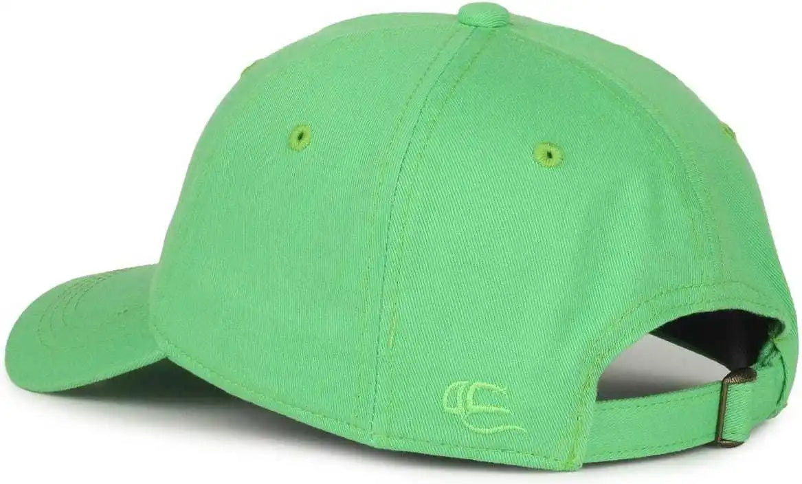 Oc Sports Gwt-111 Adjustable Strap Garment Wash Cotton Cap - Lime - 6 7/8’’ - 7 1/2’’