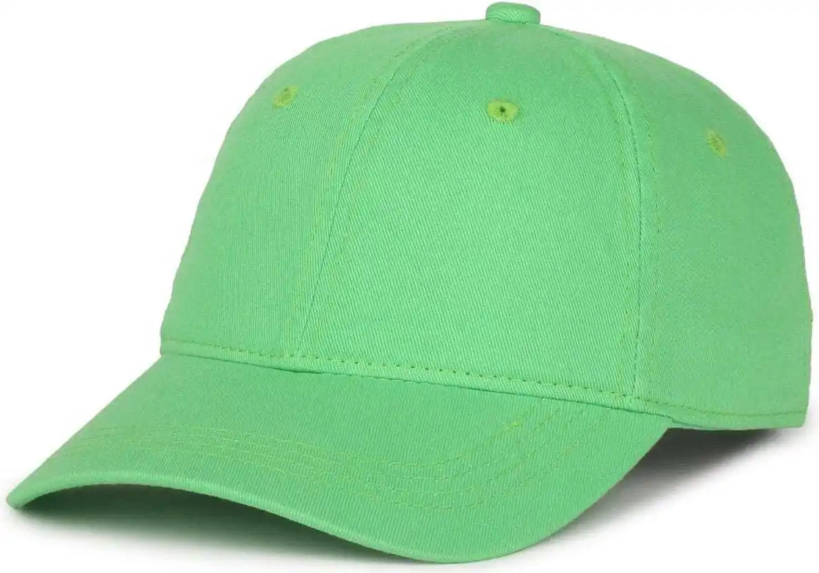 Oc Sports Gwt-111 Adjustable Strap Garment Wash Cotton Cap - Lime - 6 7/8’’ - 7 1/2’’