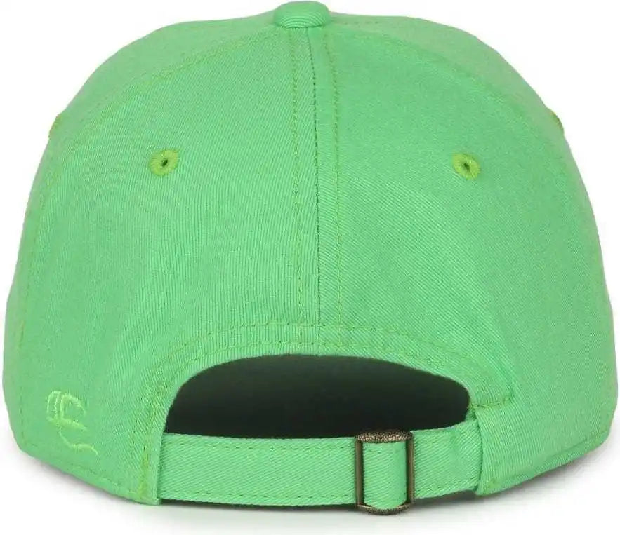 Oc Sports Gwt-111 Adjustable Strap Garment Wash Cotton Cap - Lime - 6 7/8’’ - 7 1/2’’
