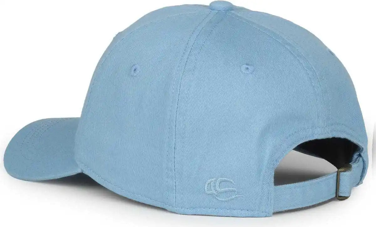Oc Sports Gwt-111 Adjustable Strap Garment Wash Cotton Cap - Lt Blue - Columbia / 6 7/8’’ - 7 1/2’’