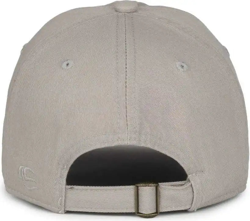Oc Sports Gwt-111 Adjustable Strap Garment Wash Cotton Cap - Lt Gray - Light / 6 7/8’’ - 7 1/2’’