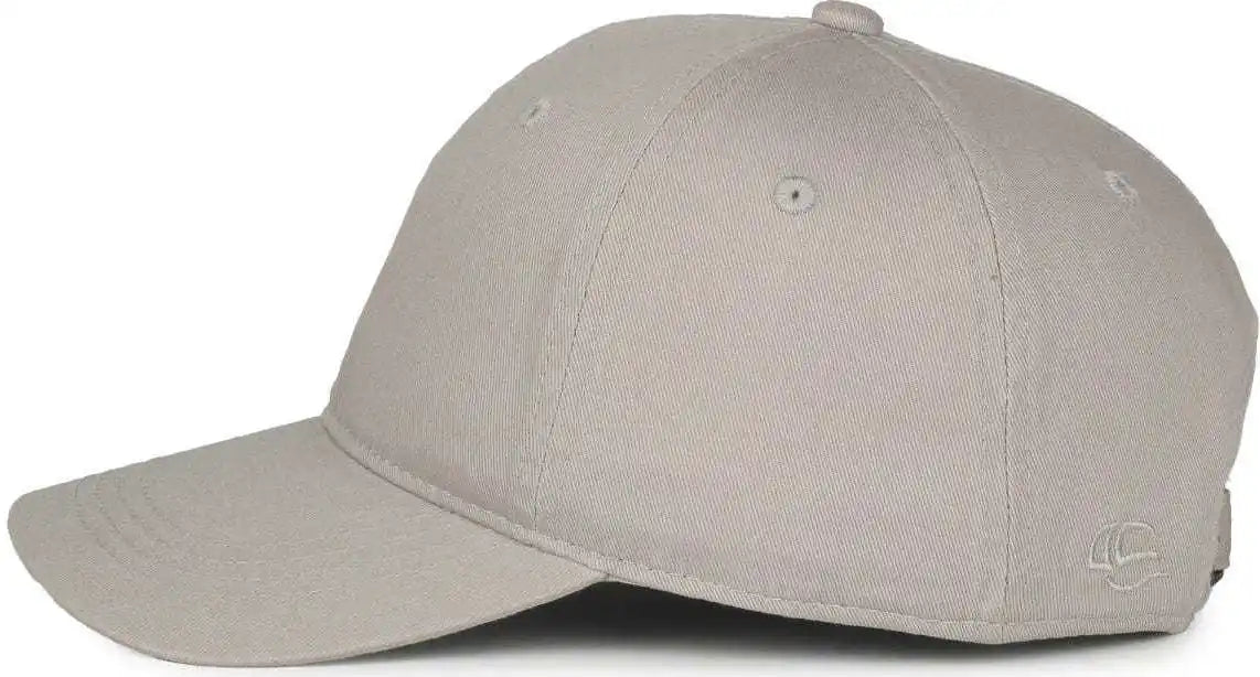 Oc Sports Gwt-111 Adjustable Strap Garment Wash Cotton Cap - Lt Gray - Light / 6 7/8’’ - 7 1/2’’