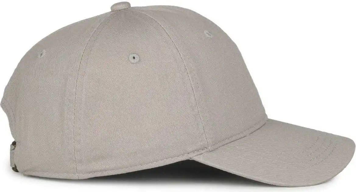Oc Sports Gwt-111 Adjustable Strap Garment Wash Cotton Cap - Lt Gray - Light / 6 7/8’’ - 7 1/2’’