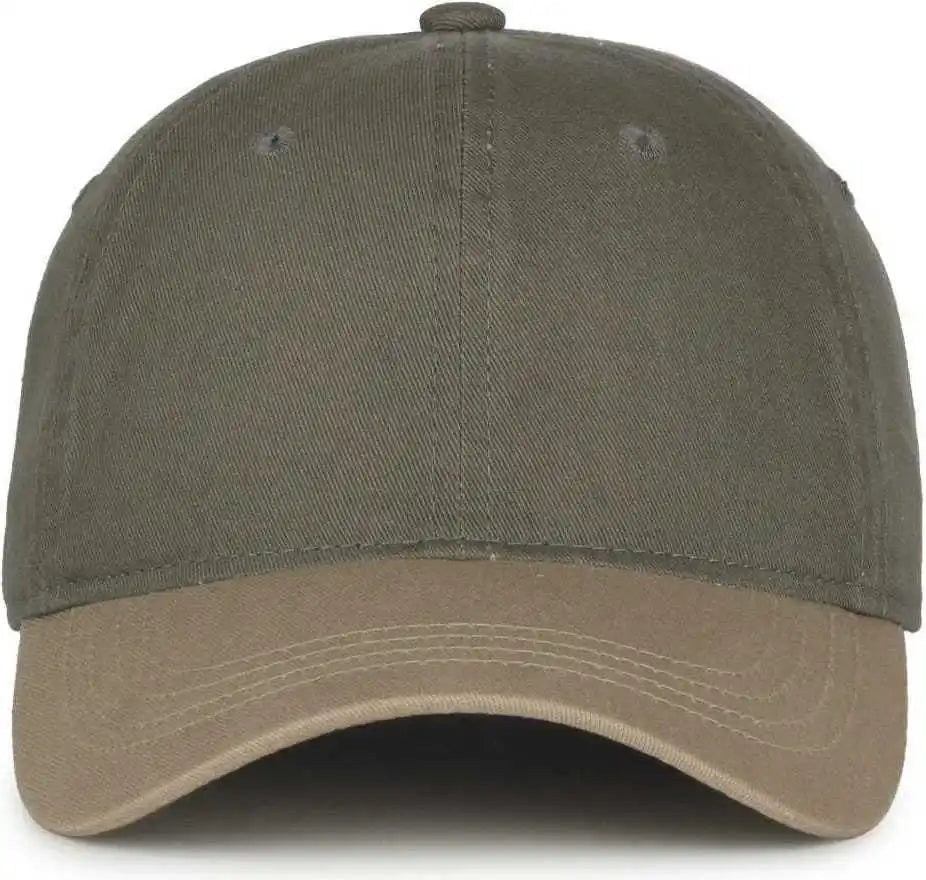 Oc Sports Gwt-111 Adjustable Strap Garment Wash Cotton Cap - Ol Khaki - Olive / 6 7/8’’ - 7 1/2’’