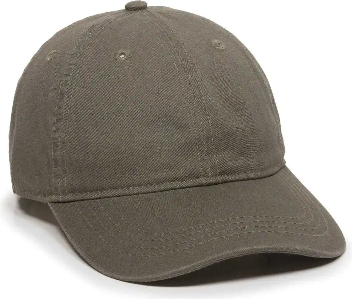 Oc Sports Gwt-111 Adjustable Strap Garment Wash Cotton Cap - Olive - 6 3/8’’ - 7’’