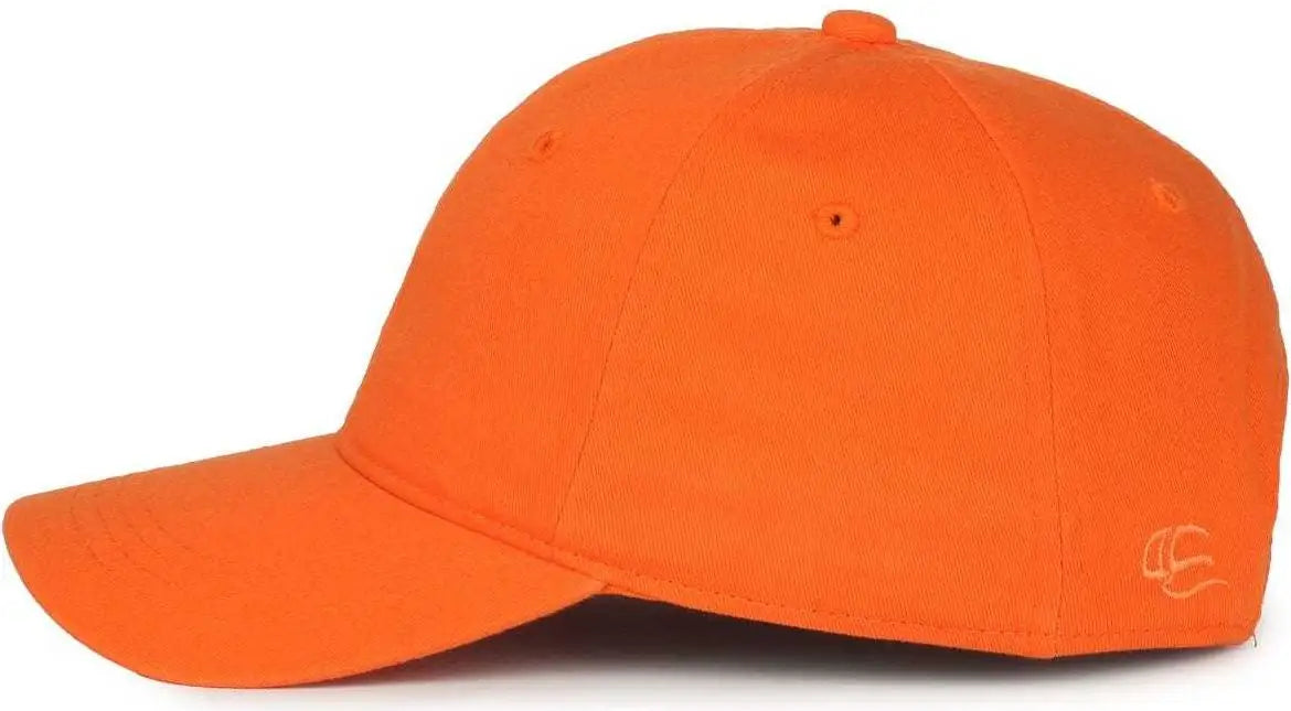 Oc Sports Gwt-111 Adjustable Strap Garment Wash Cotton Cap - Orange - 6 7/8’’ - 7 1/2’’