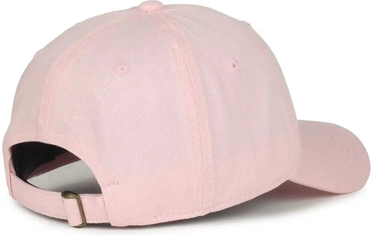 Oc Sports Gwt-111 Adjustable Strap Garment Wash Cotton Cap - Pink - 6 3/8’’ - 7’’