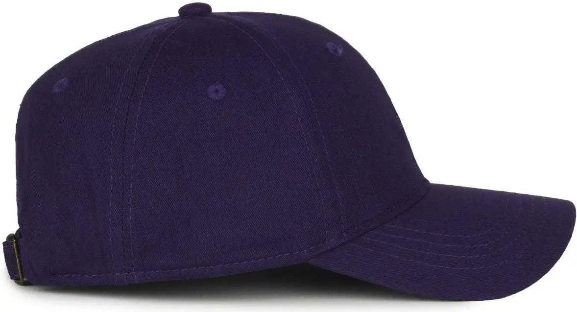 Oc Sports Gwt-111 Adjustable Strap Garment Wash Cotton Cap - Purple - 6 7/8’’ - 7 1/2’’