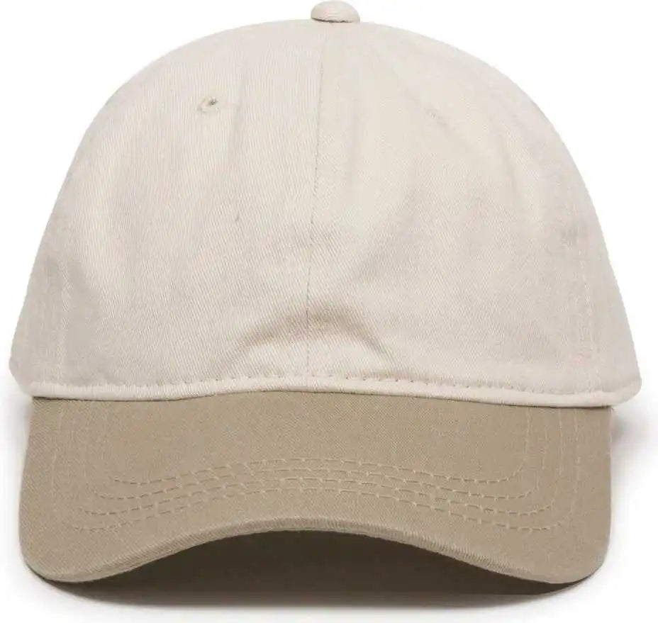 Oc Sports Gwt-111 Adjustable Strap Garment Wash Cotton Cap - Putty Khaki - Adult