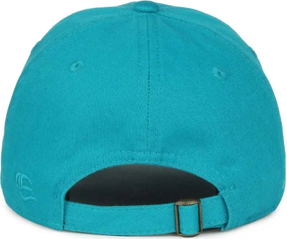 Oc Sports Gwt-111 Adjustable Strap Garment Wash Cotton Cap - Teal - 6 7/8’’ - 7 1/2’’