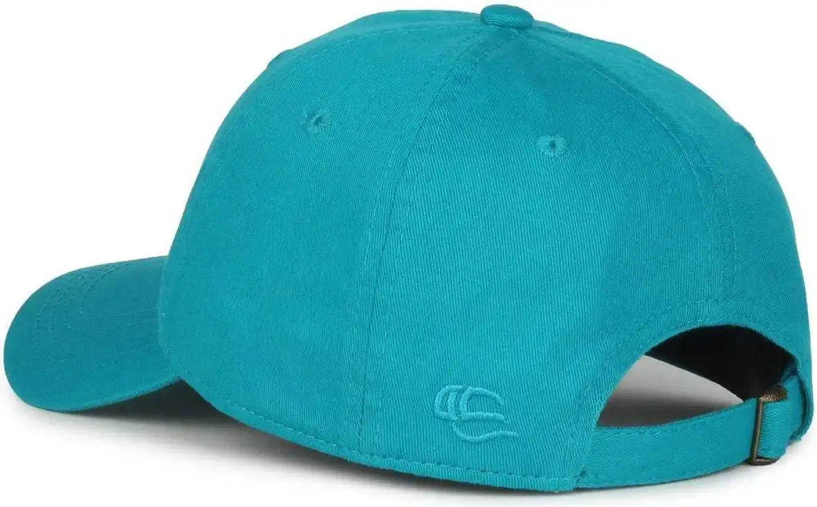 Oc Sports Gwt-111 Adjustable Strap Garment Wash Cotton Cap - Teal - 6 7/8’’ - 7 1/2’’