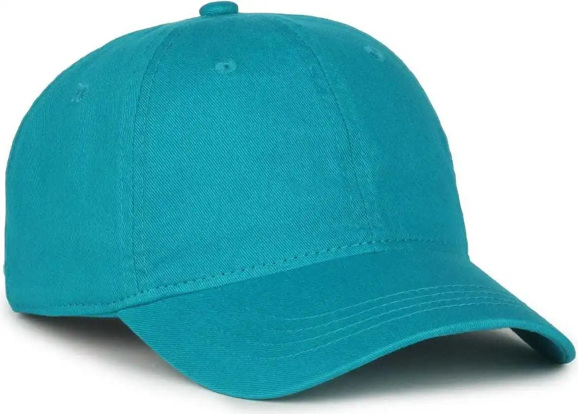 Oc Sports Gwt-111 Adjustable Strap Garment Wash Cotton Cap - Teal - 6 7/8’’ - 7 1/2’’