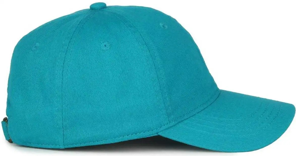 Oc Sports Gwt-111 Adjustable Strap Garment Wash Cotton Cap - Teal - 6 7/8’’ - 7 1/2’’