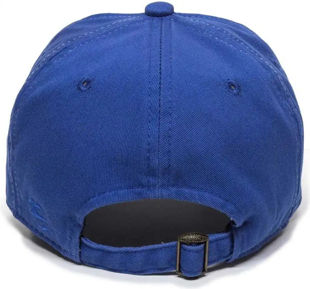 Oc Sports Gwt 111 Adjustable Strap Garment Wash Cotton Cap White Royal / 6 7/8’’ 7 1/2’’