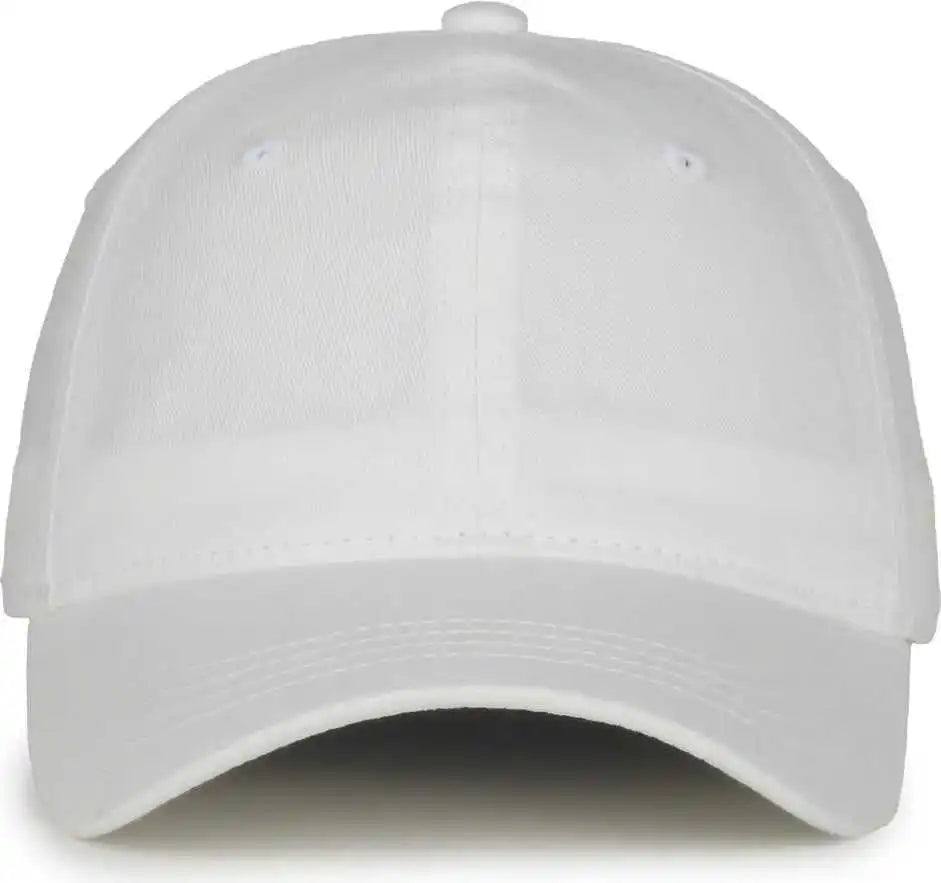Oc Sports Gwt-111 Adjustable Strap Garment Wash Cotton Cap - White - 6 7/8’’ - 7 1/2’’