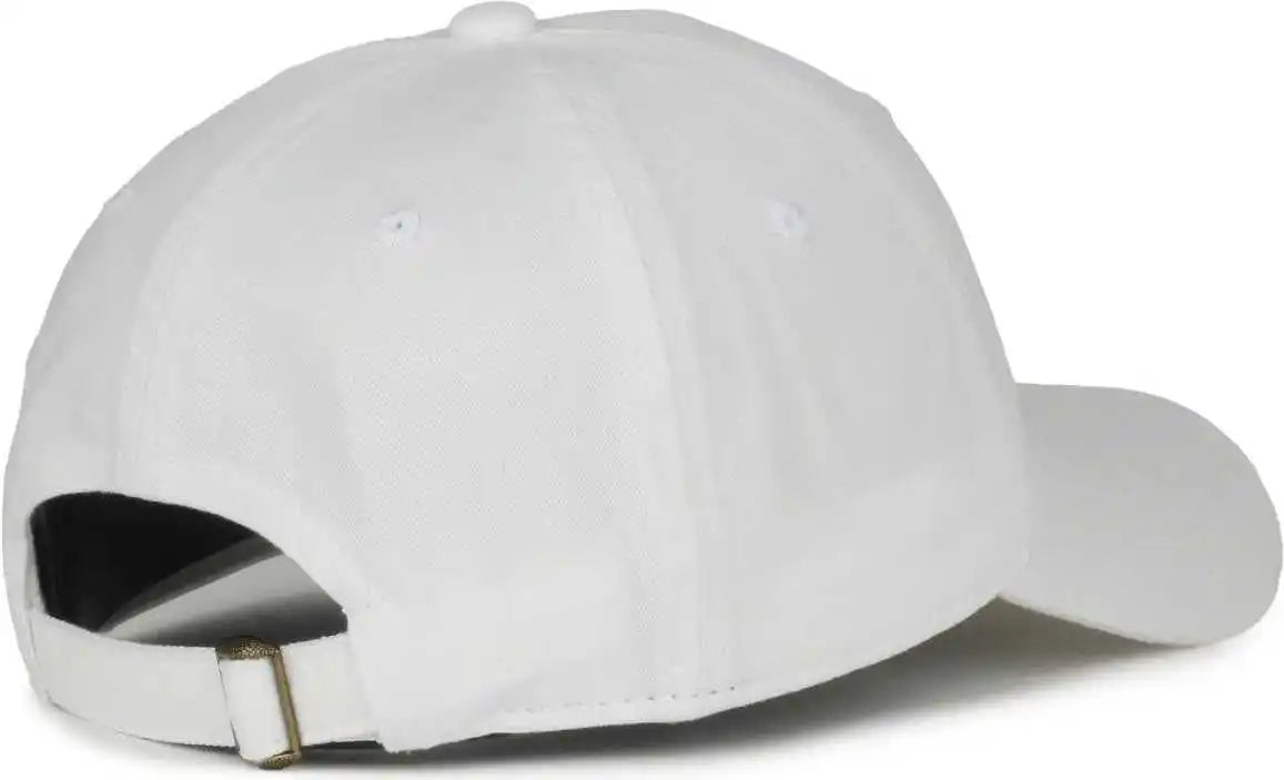 Oc Sports Gwt-111 Adjustable Strap Garment Wash Cotton Cap - White - 6 7/8’’ - 7 1/2’’