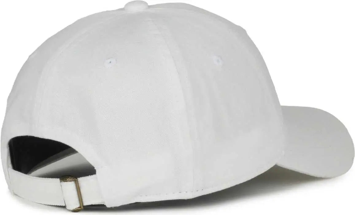 Oc Sports Gwt-111 Adjustable Strap Garment Wash Cotton Cap - White