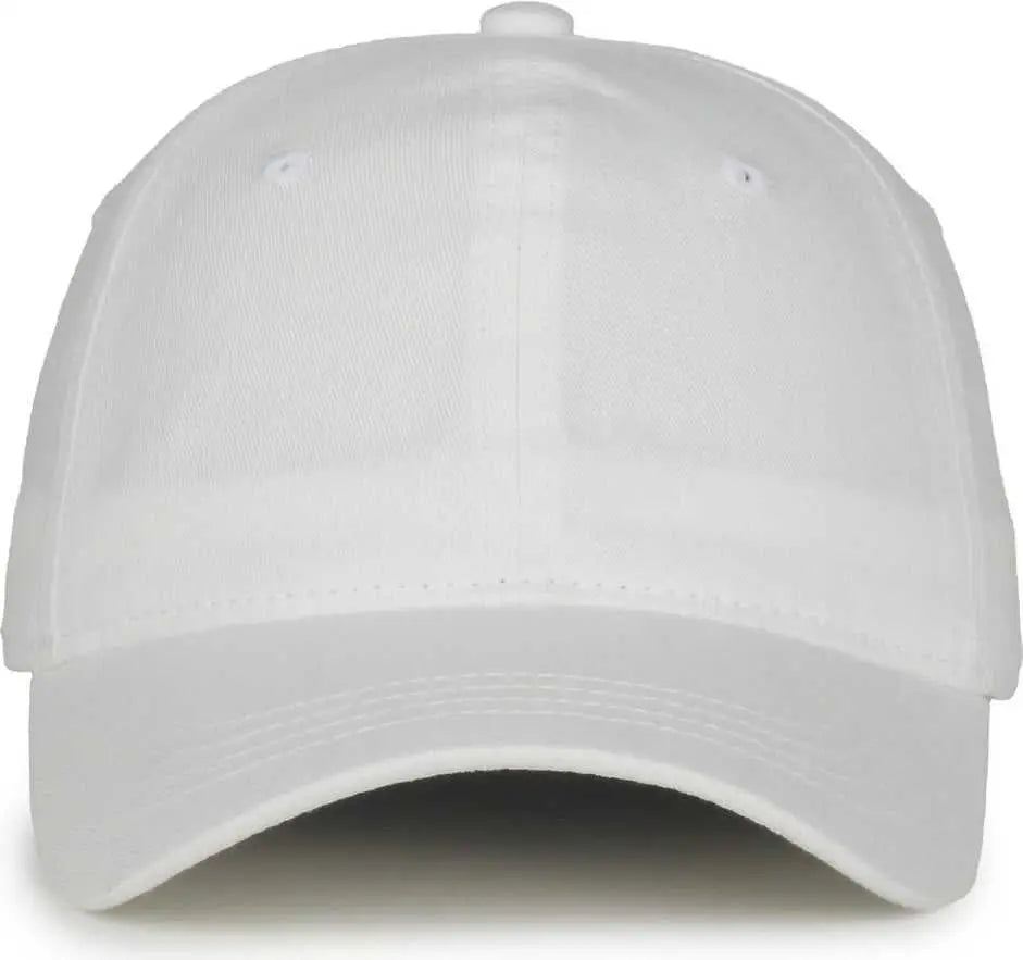 Oc Sports Gwt-111 Adjustable Strap Garment Wash Cotton Cap - White